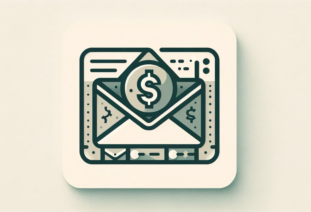 icon of an envelope, symbolizing the envelope budgeting method